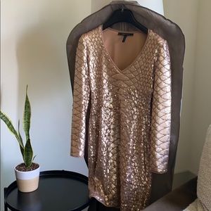 BCBGMAXAZRIA Sequin Mini Dress, Size Small